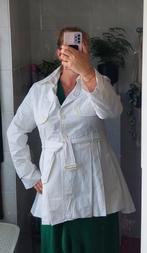 Witte trenchcoat zomerjas 46, Kleding | Dames, Ophalen of Verzenden, Zo goed als nieuw, Maat 42/44 (L), Wit