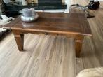 Koloniale salontafel, Huis en Inrichting, Tafels | Salontafels, Ophalen, 100 tot 150 cm, Teakhout, 50 tot 100 cm