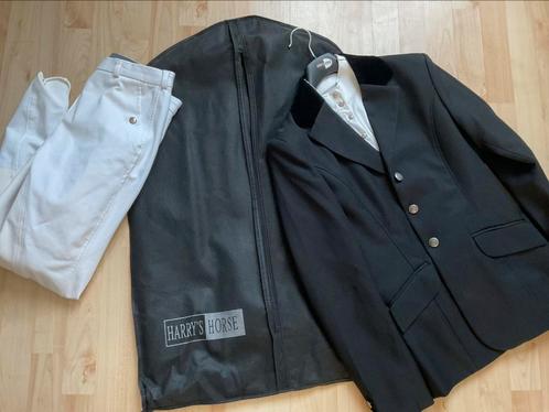 Te koop Happy Horse wedstijdset colbert/shirt/broek, Dieren en Toebehoren, Paardrijkleding, Bovenkleding, Dressuur, Ophalen