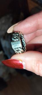 Zilveren Buddha to Buddha ring breder model, ., Ophalen of Verzenden, Zo goed als nieuw, Dame