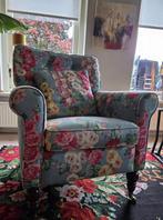 Luxe stoel met bloemmotief, Huis en Inrichting, Fauteuils, Ophalen, Zo goed als nieuw, 50 tot 75 cm