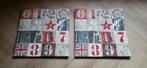 Set van 2 schilderijen met cijfers en Engelse vlag, Ophalen, Zo goed als nieuw
