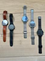 Set van 5 komono horloges, Sieraden, Tassen en Uiterlijk, Horloges | Heren, Ophalen of Verzenden, Zo goed als nieuw, Polshorloge