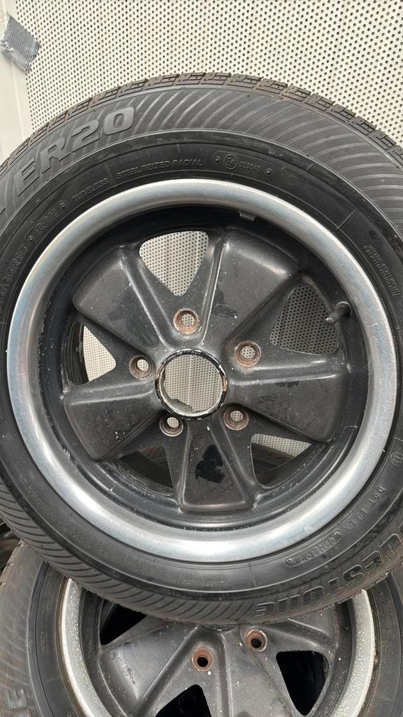 Porsche Fuchs replica velgen wielen 15 inch 6J, Auto-onderdelen, Banden en Velgen, Banden en Velgen, Zomerbanden, 15 inch, 185 mm