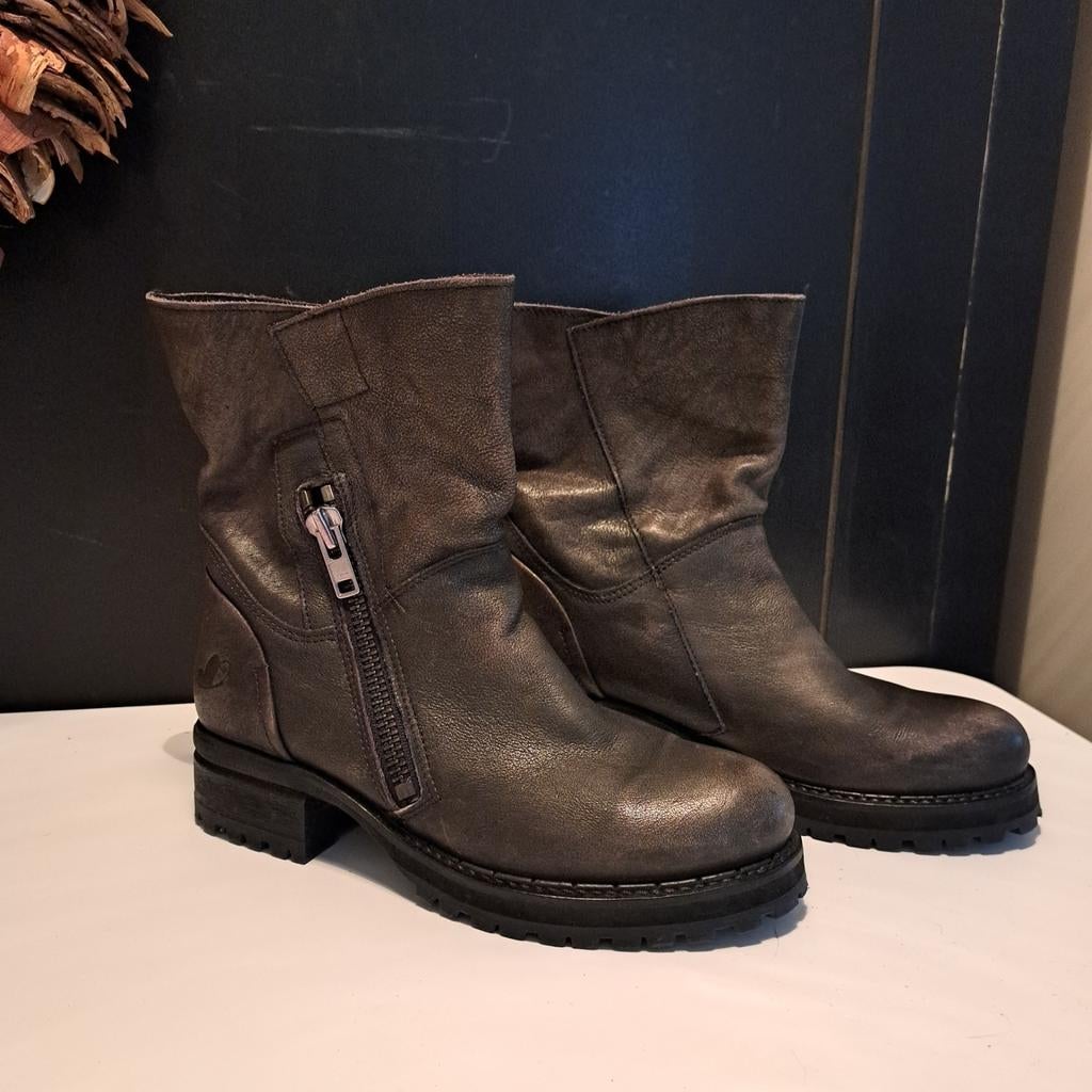 Stoere leren laarsjes Felmini, Kleding | Dames, Schoenen, Bruin, Lage of Enkellaarzen, Ophalen of Verzenden, Felmini