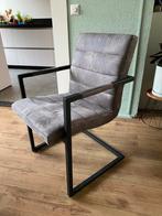 4 eetkamerstoelen, Huis en Inrichting, Fauteuils, Ophalen, Gebruikt, Minder dan 75 cm, Stof