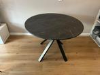 4 mooie degelijke stoelen & ronde eettafel te koop., Huis en Inrichting, Stoelen, Ophalen, Zo goed als nieuw, Stof, Vier