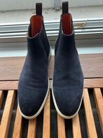 Santoni boots blauw suede 43, Blauw, Boots, Ophalen of Verzenden, Zo goed als nieuw