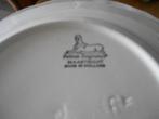 8 antieke  witte borden petrus regout, Antiek en Kunst, Antiek | Servies los, Ophalen