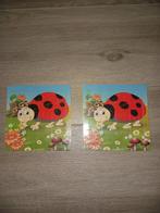 Houten Puzzels - Lieveheersbeestjes, 2 tot 4 jaar, 10 tot 50 stukjes, Ophalen of Verzenden, Zo goed als nieuw