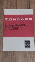 Zundapp Sleutelboekje 80 cm3 , 5 Gänge (Waterkoeling) Duits, Fietsen en Brommers, Handleidingen en Instructieboekjes, Verzenden