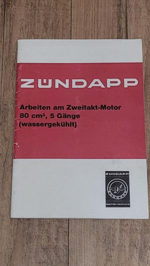 Zundapp Sleutelboekje 80 cm3 , 5 Gänge (Waterkoeling) Duits, Fietsen en Brommers, Handleidingen en Instructieboekjes, Gebruikt