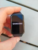 Samsung Galaxy fit3 Met stoffen bandje en orginele doos., Gebruikt, Zwart, Samsung ⌚️, Ophalen of Verzenden