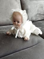 Vintage porcelijnen babypop in doopkleding, Ophalen of Verzenden, Zo goed als nieuw, Pop