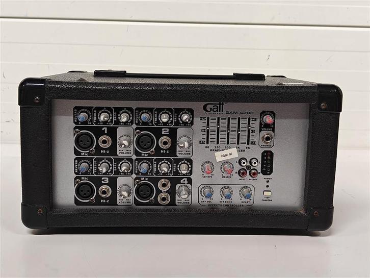 A7189 Gatt GAM-4200 Powermixer, Audio, Tv en Foto, Versterkers en Receivers, Gebruikt, 120 watt of meer, Overige merken, Ophalen of Verzenden