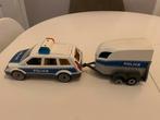 Playmobil politieauto en paardentrailer, Kinderen en Baby's, Speelgoed | Speelgoedvoertuigen, Ophalen of Verzenden, Gebruikt