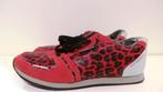Diesel sneakers maat 38 rood panterprint, Ophalen of Verzenden, Diesel, Rood, Sneakers of Gympen