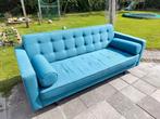 Mooie blauwe 3-zits bank van Trendhopper, Huis en Inrichting, Ophalen, Driepersoons, 75 tot 100 cm, Zo goed als nieuw