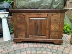 Massieve Teakhouten dressoirkast, Ophalen, Gebruikt, 100 tot 150 cm, Teakhout