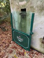 Heineken terras windscherm, Tuin en Terras, Kassen, Verzenden, Glas, Zo goed als nieuw, Aluminium