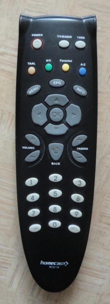 Homecast RCU114 originele afstandsbediening, Audio, Tv en Foto, Afstandsbedieningen, Gebruikt, Origineel, Verzenden