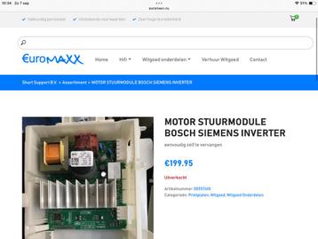 Bosch Siemens wasmachine storing E57 print beschikbaar voor biedingen