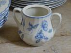 Servies Engels, Barratts, Bristol Blue, blauwe bloem, gaaf, Antiek en Kunst, Antiek | Servies los, Ophalen of Verzenden