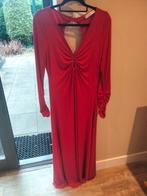 Mooie stretch lange rode jurk van Mango maat xl =ong. 42, Mango, Maat 42/44 (L), Ophalen of Verzenden, Zo goed als nieuw