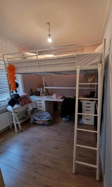 IKEA Tromsö tweepersoons hoogslaper met matras 140200 beschikbaar voor biedingen