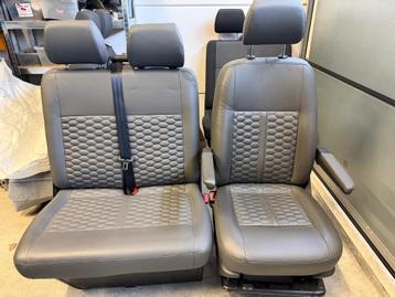 Stoel en bank met grijs leder voor VW Transporter T5 T6  beschikbaar voor biedingen