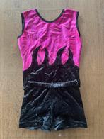 Velours turnpakje + broekje maat 134/140/146, Sport en Fitness, Gebruikt, Zwart, Turnpak(je), Kindermaat 122 t/m 140