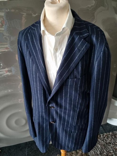 Suitsupply colbert, maat 26, pinstripe blauw, nieuwstaat., Kleding | Heren, Kostuums en Colberts, Zo goed als nieuw, Overige maten