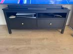 Zwart tv meubel/ lade kast met gouden knoppen, Huis en Inrichting, Ophalen, Gebruikt, 25 tot 50 cm, Minder dan 100 cm