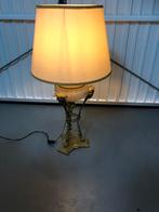 Antieke vuurvergulde  schemerlamp, Ophalen of Verzenden