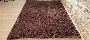 Vloerkleed Tresto chocolade bruin 170x240 wol hoogpool nieuw beschikbaar voor biedingen