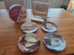 Kaasbordenset - 4 borden en messen, Ophalen of Verzenden, Zo goed als nieuw, Bord(en), Overige stijlen