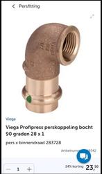 Viega profipers bocht 90graden 28x1 15x, Doe-het-zelf en Verbouw, Buizen en Afvoer, Bochten, Pvc, Ophalen of Verzenden, Zo goed als nieuw
