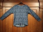 blauw tijgerprint shirt mt 40, Maat 38/40 (M), Blauw, Ophalen of Verzenden, Zo goed als nieuw