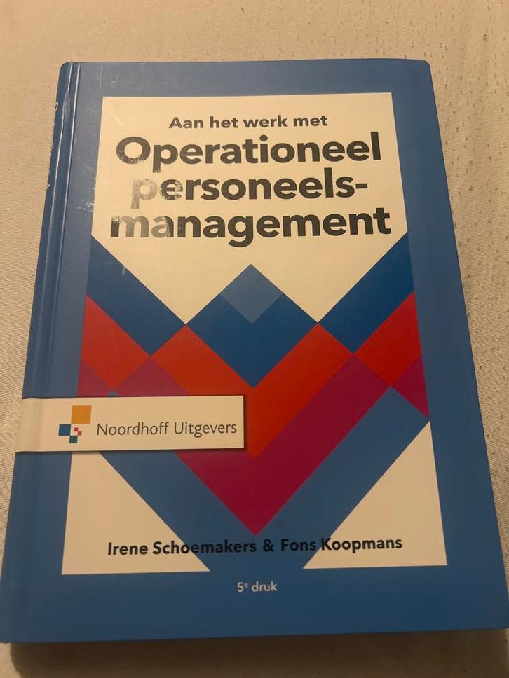 Operationeel Personeelsmanagement - 5e druk, Boeken, Studieboeken en Cursussen, Zo goed als nieuw, Niet van toepassing, Gamma