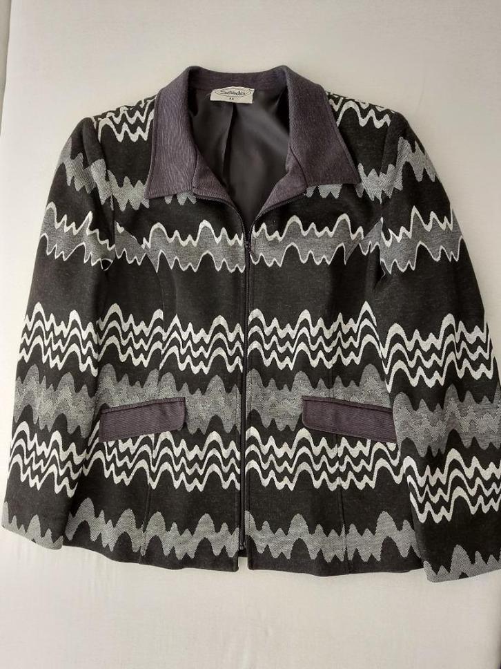 Jasje / Colbert Maat 44, Kleding | Dames, Jasjes, Kostuums en Pakken, Zo goed als nieuw, Jasje, Maat 42/44 (L), Grijs, Ophalen