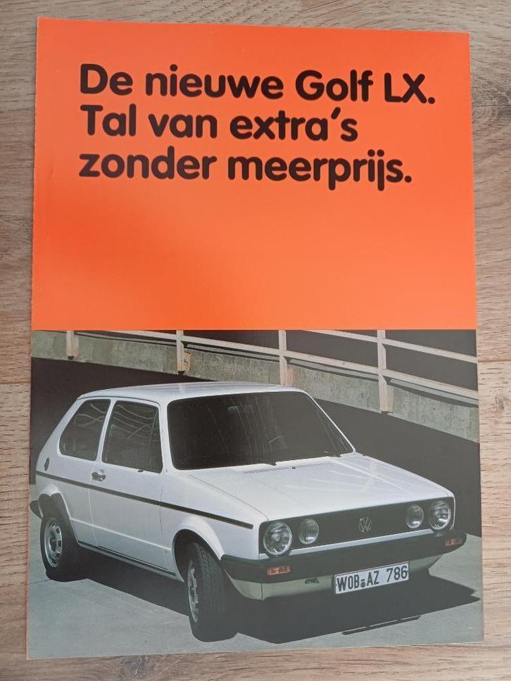 VW Golf LX brochure uit 1983, Boeken, Auto's | Folders en Tijdschriften, Zo goed als nieuw, Volkswagen, Verzenden