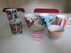 Design-Mokken CHA-CULT + 2 Thee-Kommetjes (Keramiek)- Nwst., Ophalen of Verzenden, Keramiek, Overige stijlen, Kop(pen) en/of Schotel(s)