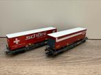 Marklin 47115 Hupac wagen set van Schöni, Wisselstroom, Wagon, Ophalen of Verzenden, Zo goed als nieuw
