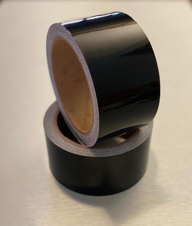 Nieuw : De Chrome Wrap Folie / Tape Glans Zwart, Auto diversen, Tuning en Styling, Verzenden