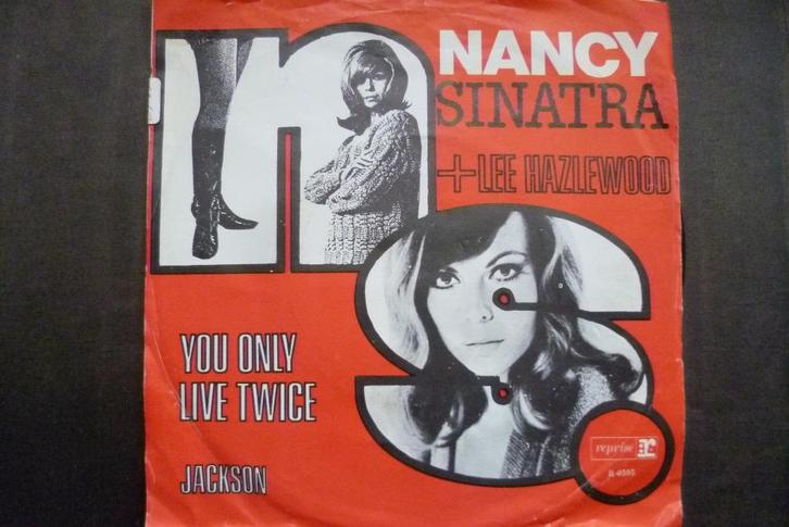 nancy sinatra & lee hazlewood -you only live twice(jaren 60), Cd's en Dvd's, Vinyl Singles, Zo goed als nieuw, Single, Overige genres