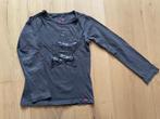 Frendz longsleeve, maat 128, grijs met ster van pailletten, Kinderen en Baby's, Gebruikt, Meisje, Frendz, Ophalen of Verzenden