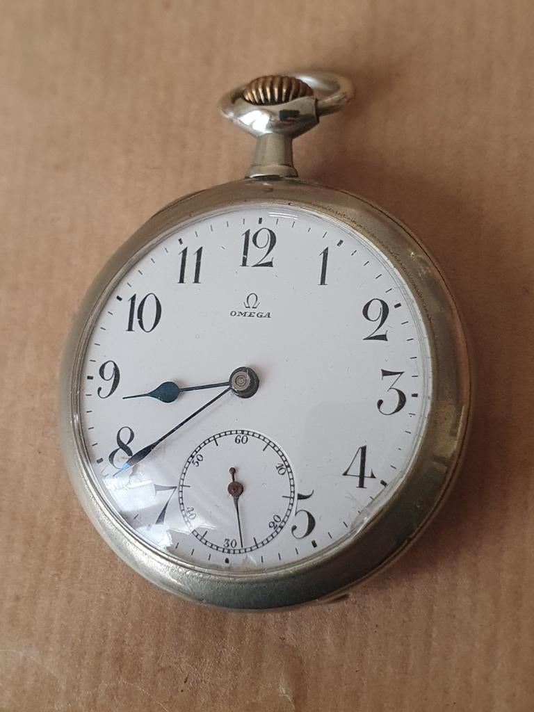 Omega heren zakhorloge 1912, Antiek en Kunst, Ophalen of Verzenden