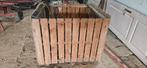 Palletkrat bloembak, Tuin en Terras, Kunststof, Gebruikt, Minder dan 60 cm, Rond