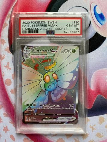 Pokemon Darkness Ablaze Full Art Butterfree VMAX Rare PSA 10 beschikbaar voor biedingen