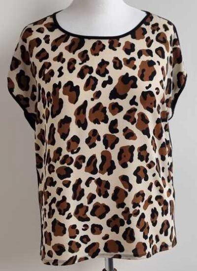 Jazlyn zwart shirt/blouse met dieren print mt. XL, Jazlyn, Zwart, Maat 46/48 (XL) of groter, Ophalen of Verzenden